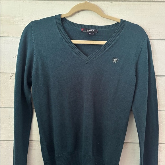 Ariat Women's Ramiro Sweater in Teal , size medium - Picture 3 of 11